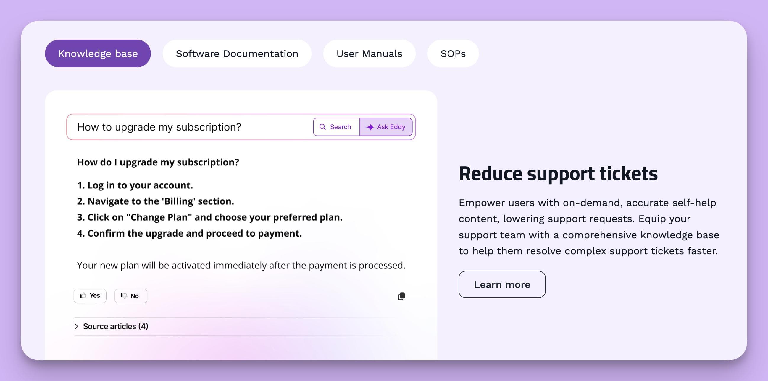document360 is a knowledge management software for enhanced team collaboration