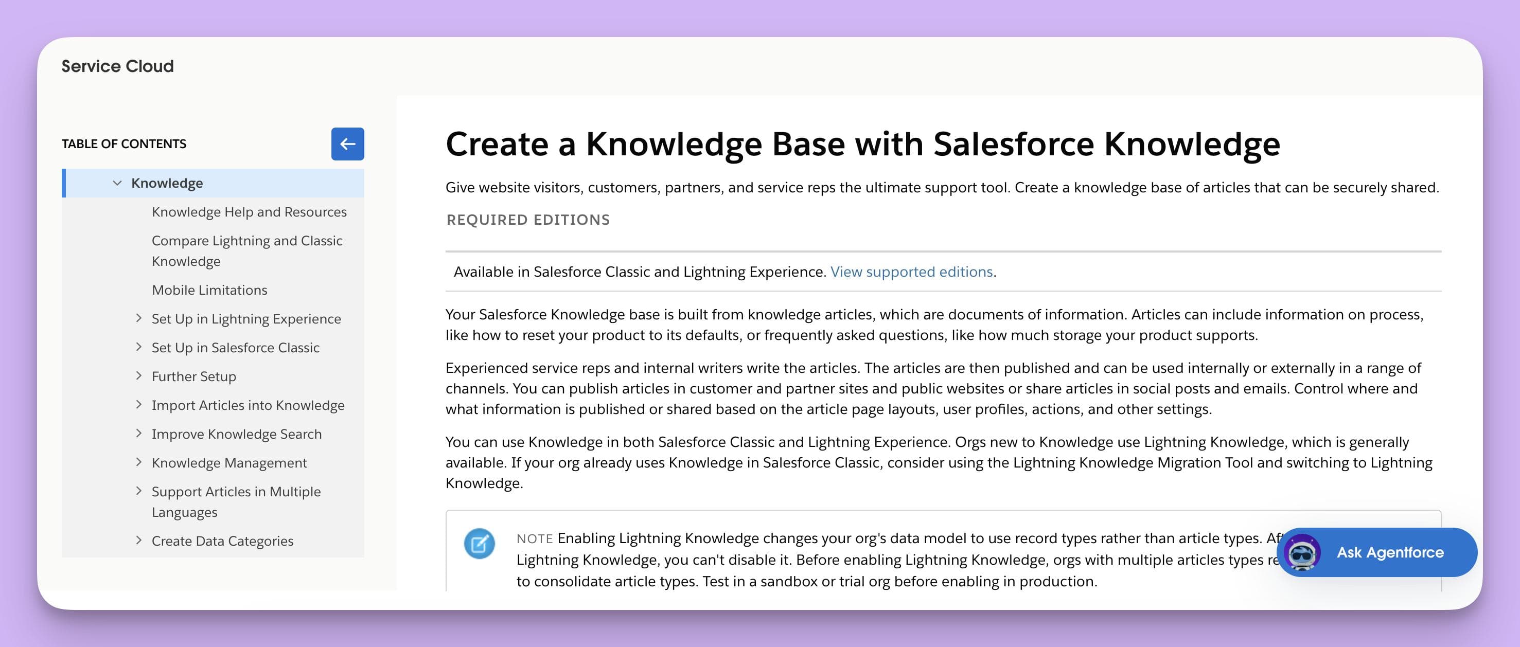salesforce knowlege offers the Best Knowledge Base Software That Can Convert Tickets to Articles